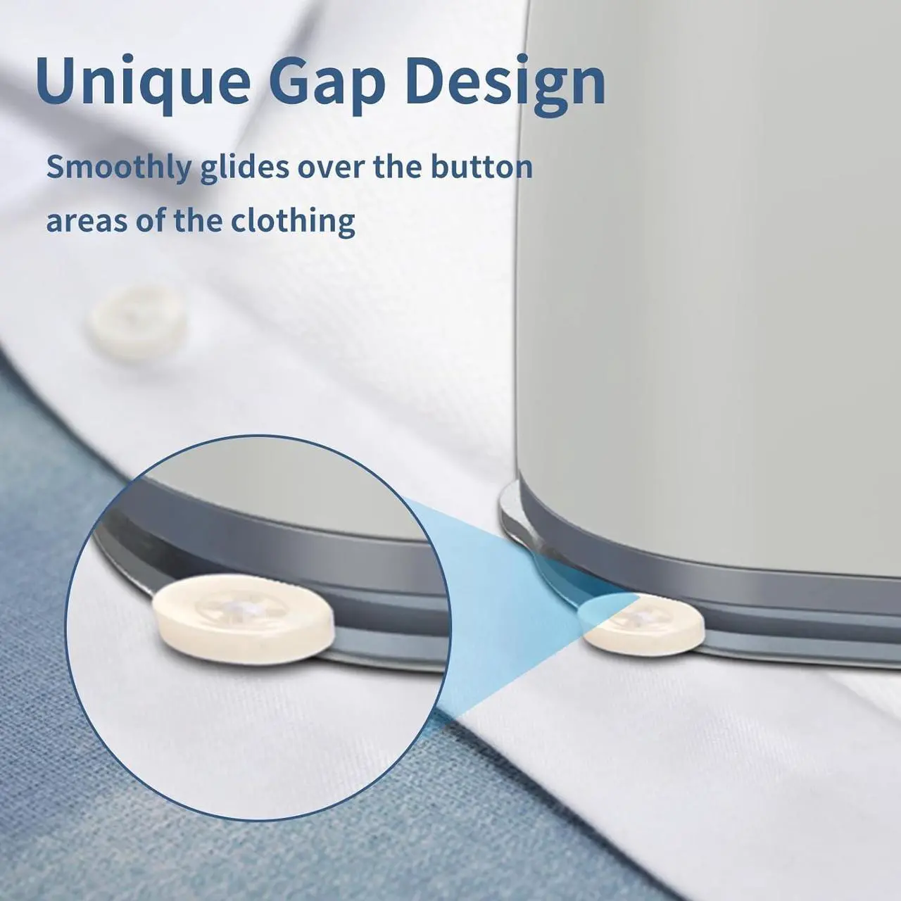 Alt view image 3 of 7 - Portable Travel Steamer Iron for Clothes: Mini Handheld Garment Steam Ironing Machine for Clothing - Professional Small Size Hand Held Traveling Fabric Steamers for Wrinkle on Dress Shirt (Gray)