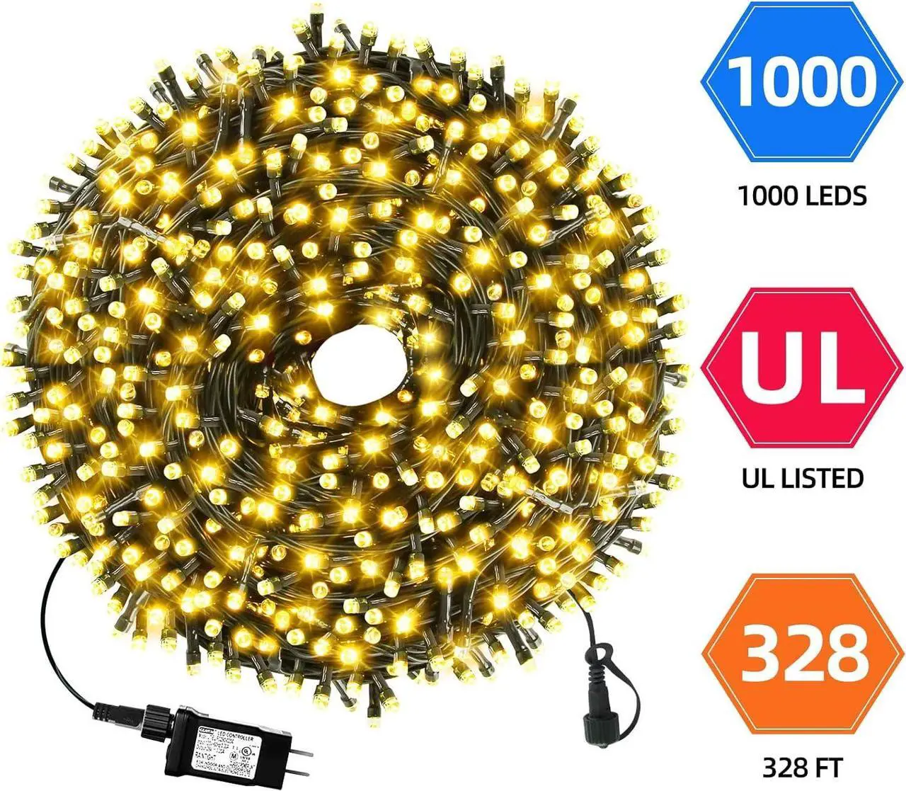 MZD8391 328FT 1000LEDs Christmas Lights - Thumbnail 2