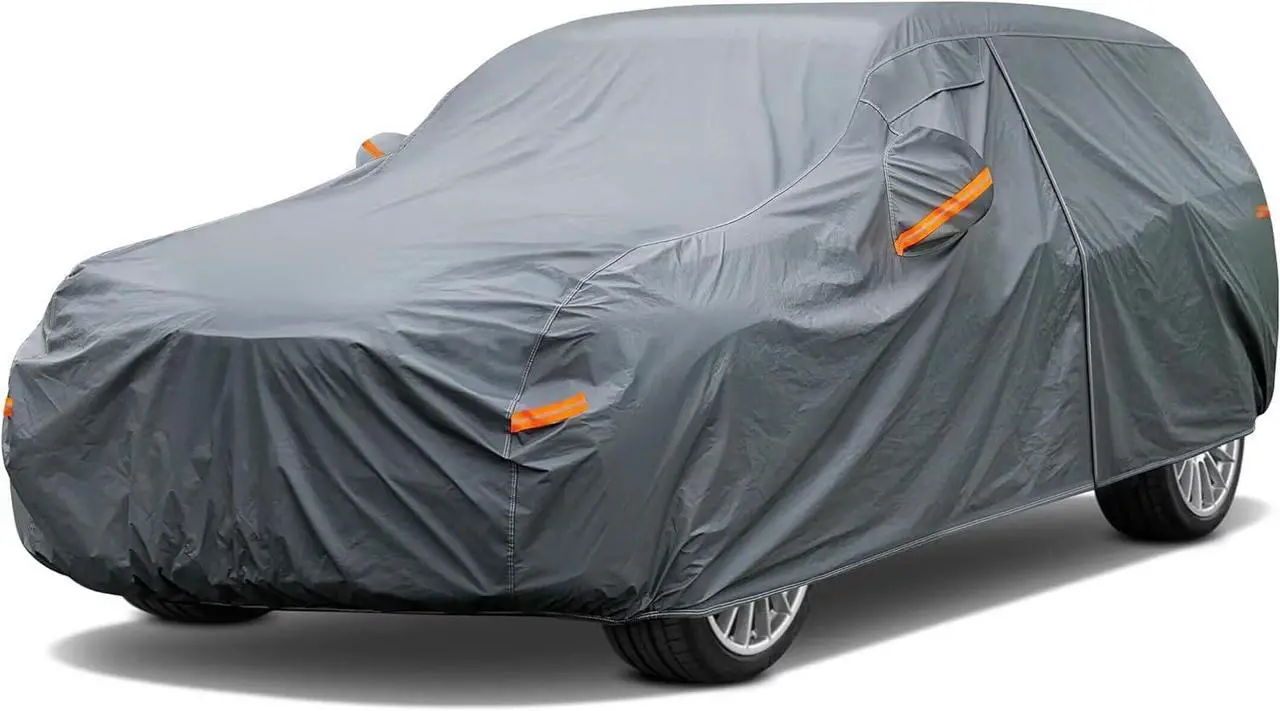 Main image of 16 Layers SUV Car Cover Waterproof All Weather Heavy Duty, Universal Fit Subaru CrossTrek, Audi Q3, Kia Soul/Seltos, Honda Element, Hyundai Kona, Nissan Kicks, Toyota CHR, vw Taos etc.
