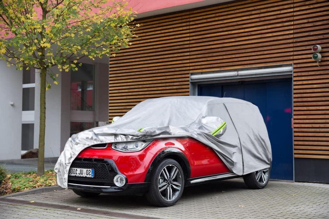 Alt view image 7 of 7 - SUV Car Cover Custom Fit Kia Soul from 2009 to 2025,Waterproof Car Cover All Weather for Automobiles Outdoor Indoor with Zipper Door, Sun Rain Dust Snow Protection.