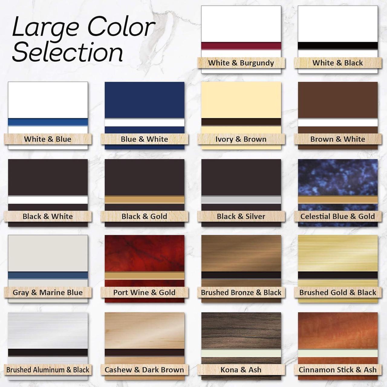 Alt view image 3 of 7 - Custom Sign, Office Sign, Business/Office Name Plates for Doors/Wall, Indoor/Outdoor, 10x10 Inch, 18 Colors, (Prestige) Made in USA by My Sign Center