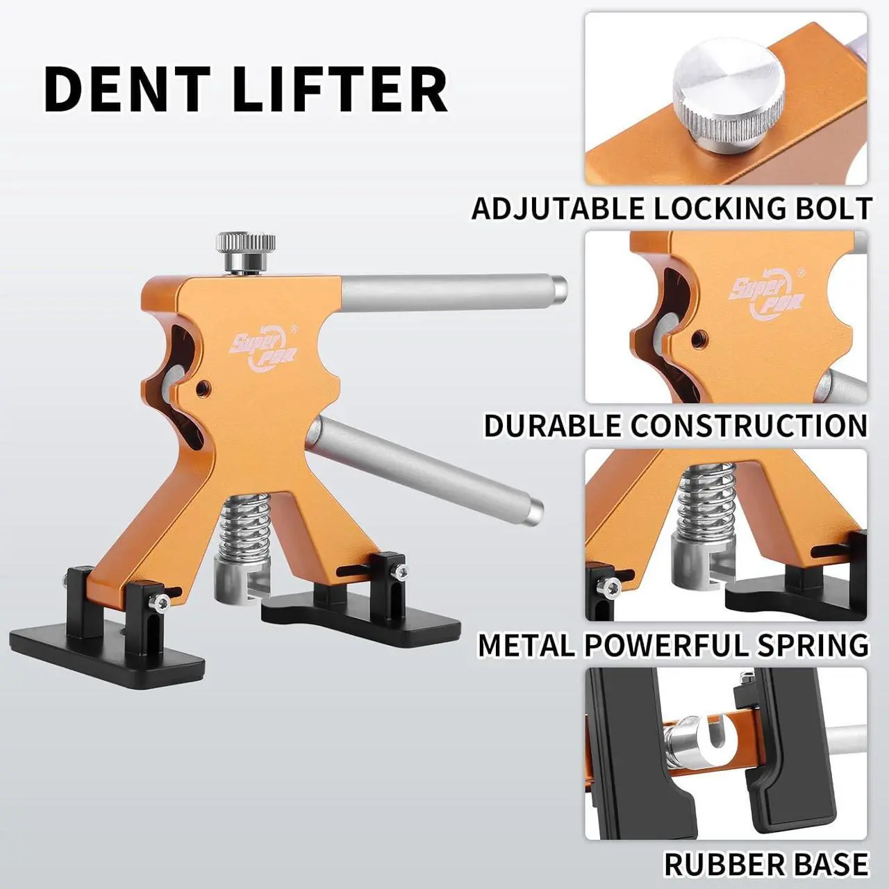 Alt view image 3 of 7 - Dent Puller Kit, 84 PCS Paintless Dent Repair Kit for Car, Body Repair Dent Removal Tools with LED Line Board, Dent Lifter, Bridge Puller, Slide Hammer T-Bar for Car Body Dents