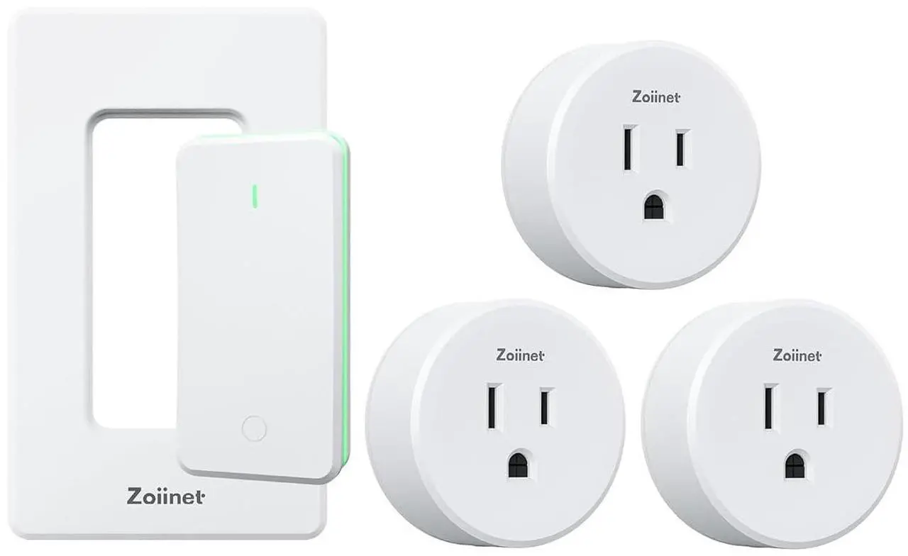 Main image of Remote Control Outlet Plug Switch, Buckle Design & Removable Wireless Light Switch, 300 ft, 15A/1500W, Programmable, for Household Appliances(3 Pack)