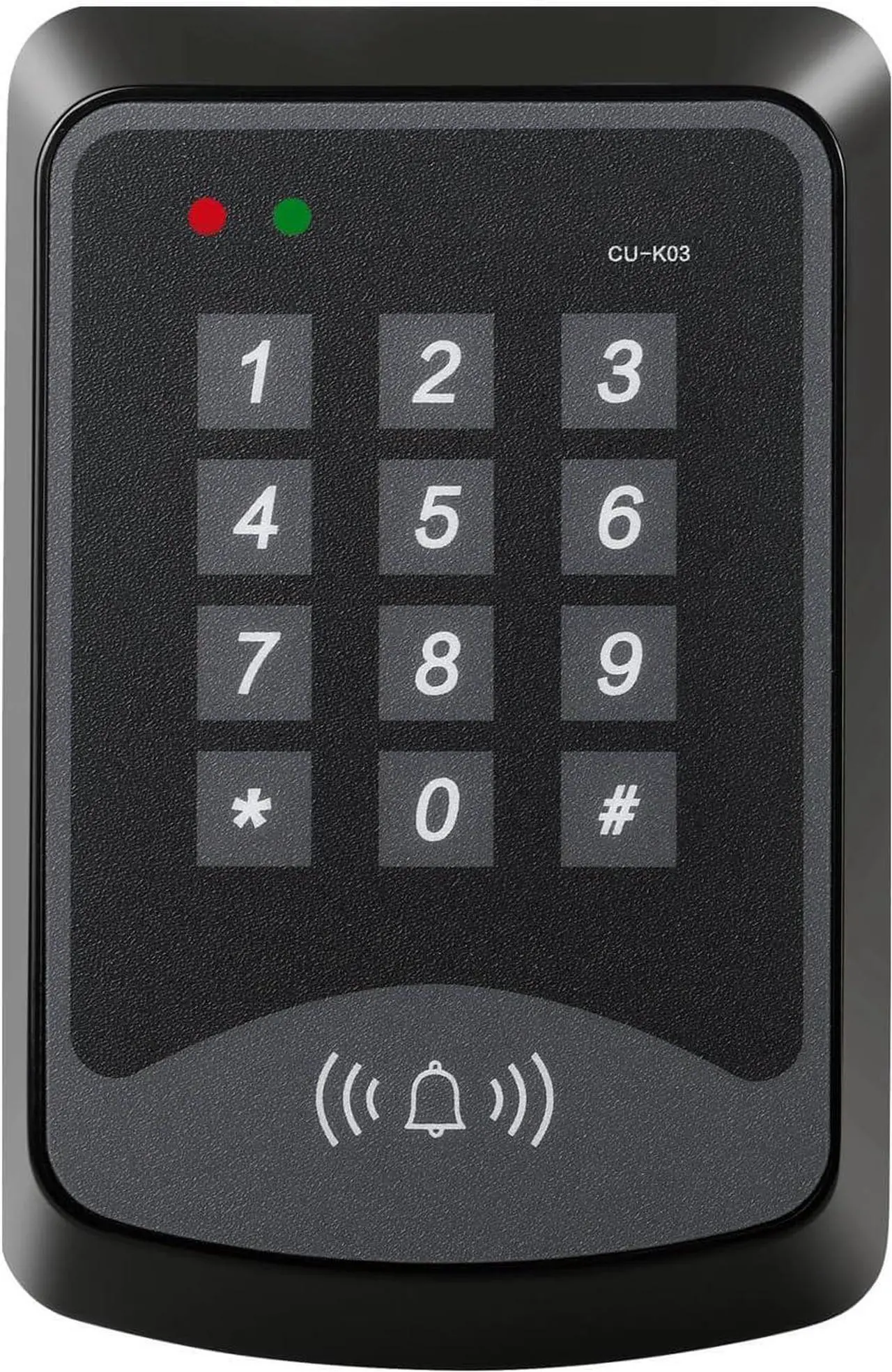 Alt view image 2 of 7 - Door Access Control System RFID Keypad 600lb Electric Magnetic Door Lock Kit with Exit Button Doorbell Chime Remote Control