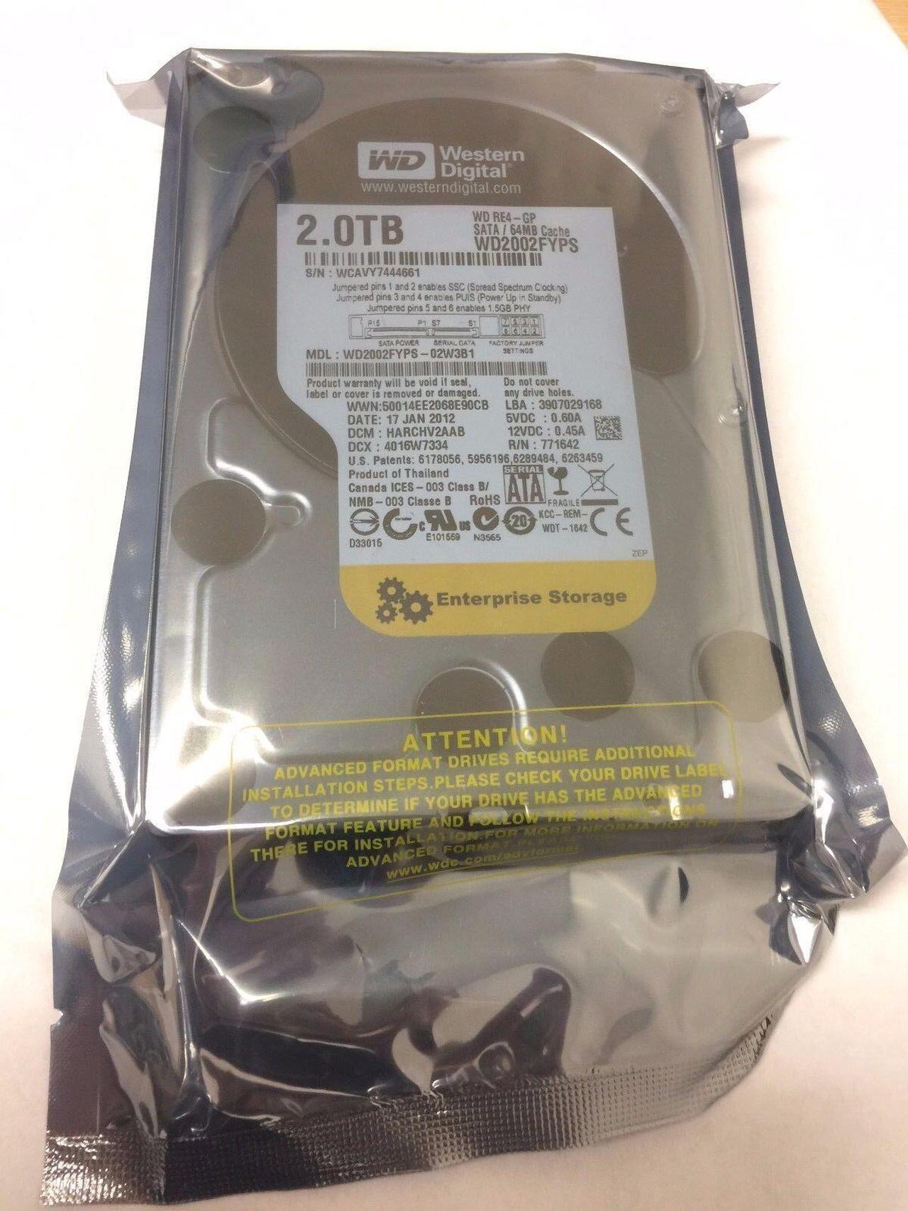 Main image of WD Western Digital RE4-GP WD2002FYPS 2 TB 3.5 64MB Enterprise SATA Desktop HDD