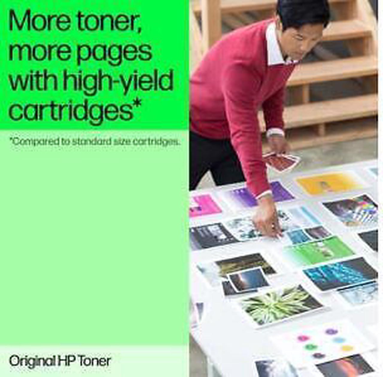 Alt view image 7 of 7 - HP 202A 3-pack Cyan/Magenta/Yellow Original LaserJet Toner Cartridges, Per