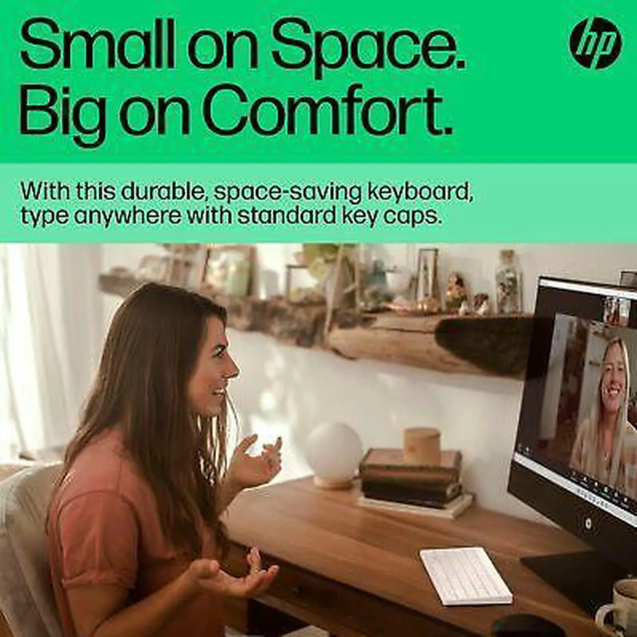 Alt view image 7 of 7 - HP 350 Compact Multi-Device Bluetooth Keyboard
