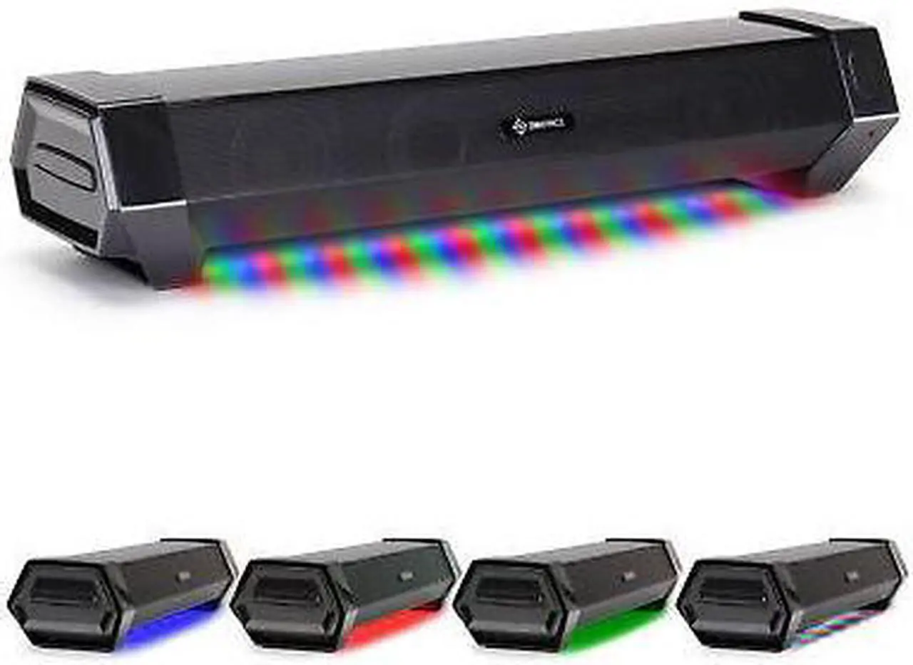 Main image of Gaming Speaker Soundbar - Under Monitor PC LED Speaker with 40W Peak Audio Power
