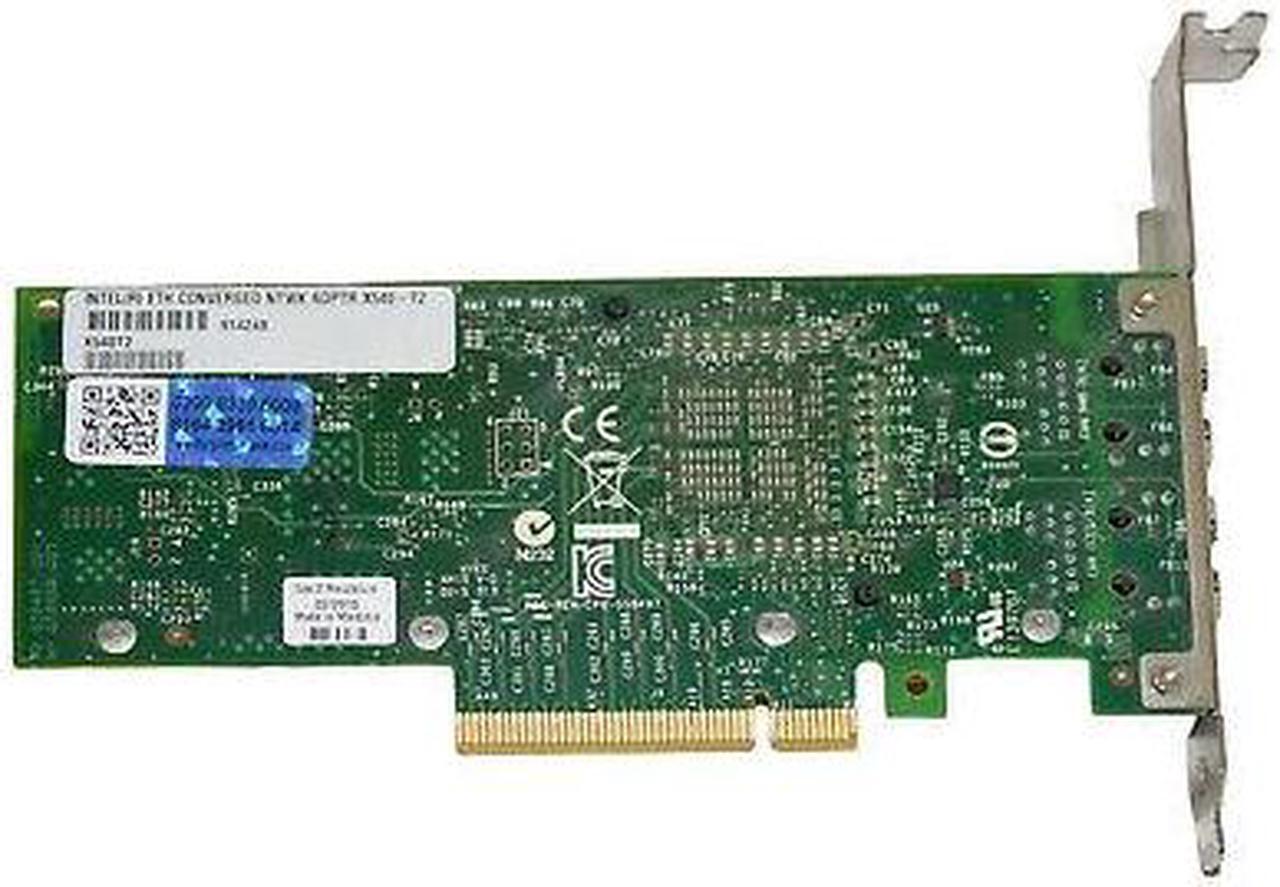 Alt view image 7 of 14 - Intel X540-T2 Dual-Port 10Gb Ethernet PCI-Express x8 Converged Network Adapter