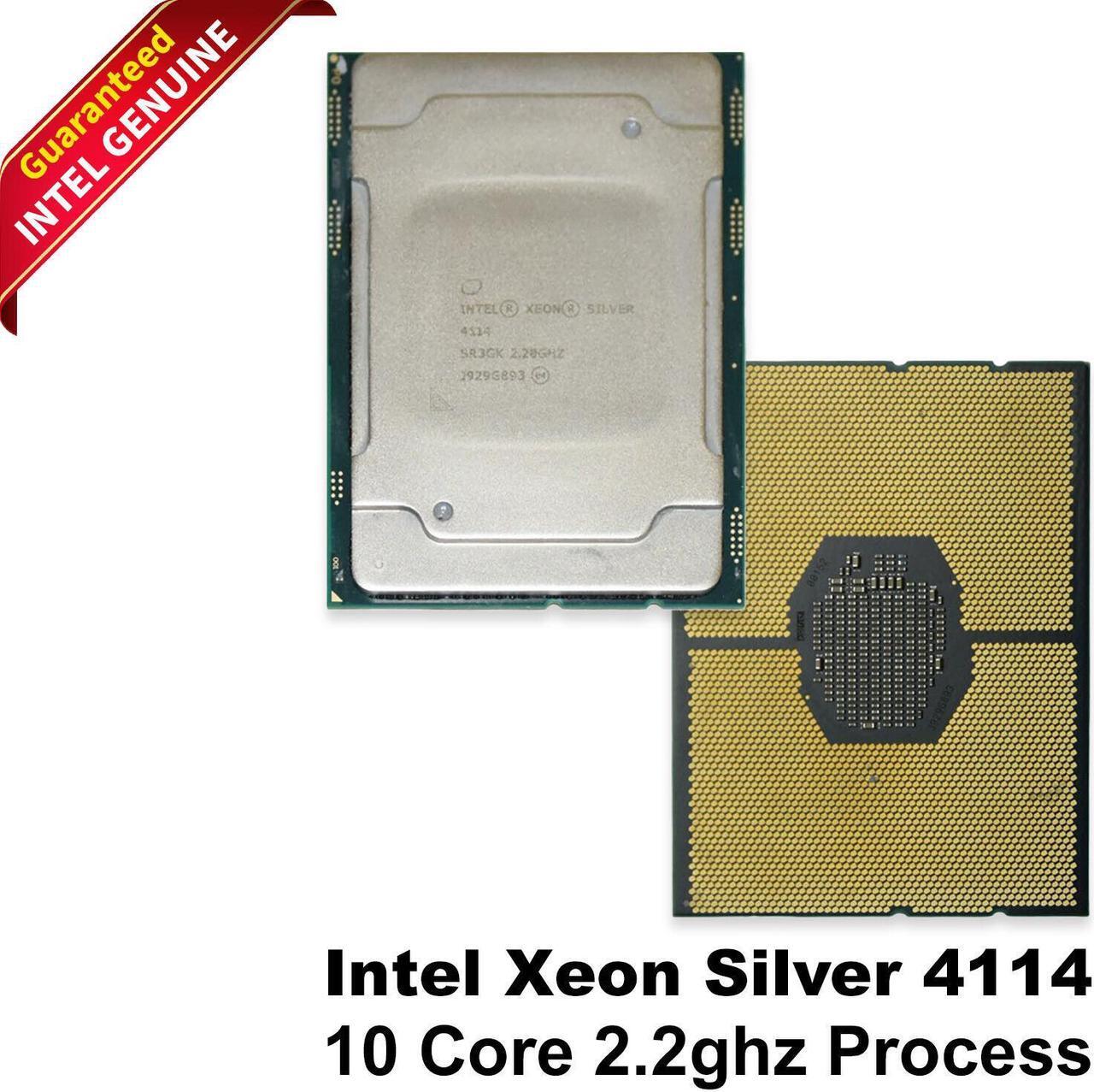 Main image of Lot Of 2 Intel Xeon Silver 4114 10-Core 2.2GHz CPUs 13.75MB L3 Cache SR3GK
