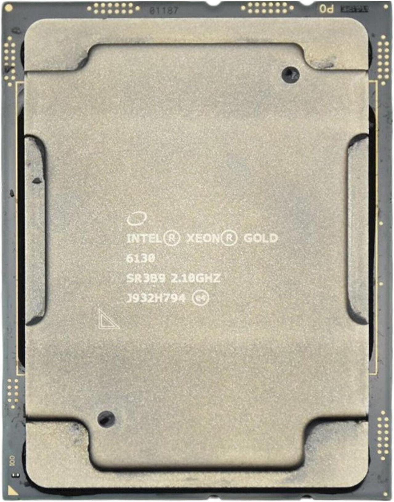 Alt view image 3 of 4 - Intel Xeon Gold 6130 2.1GHz 16-Core CPU - 3.7GHz Turbo SR3B9 - High Performance