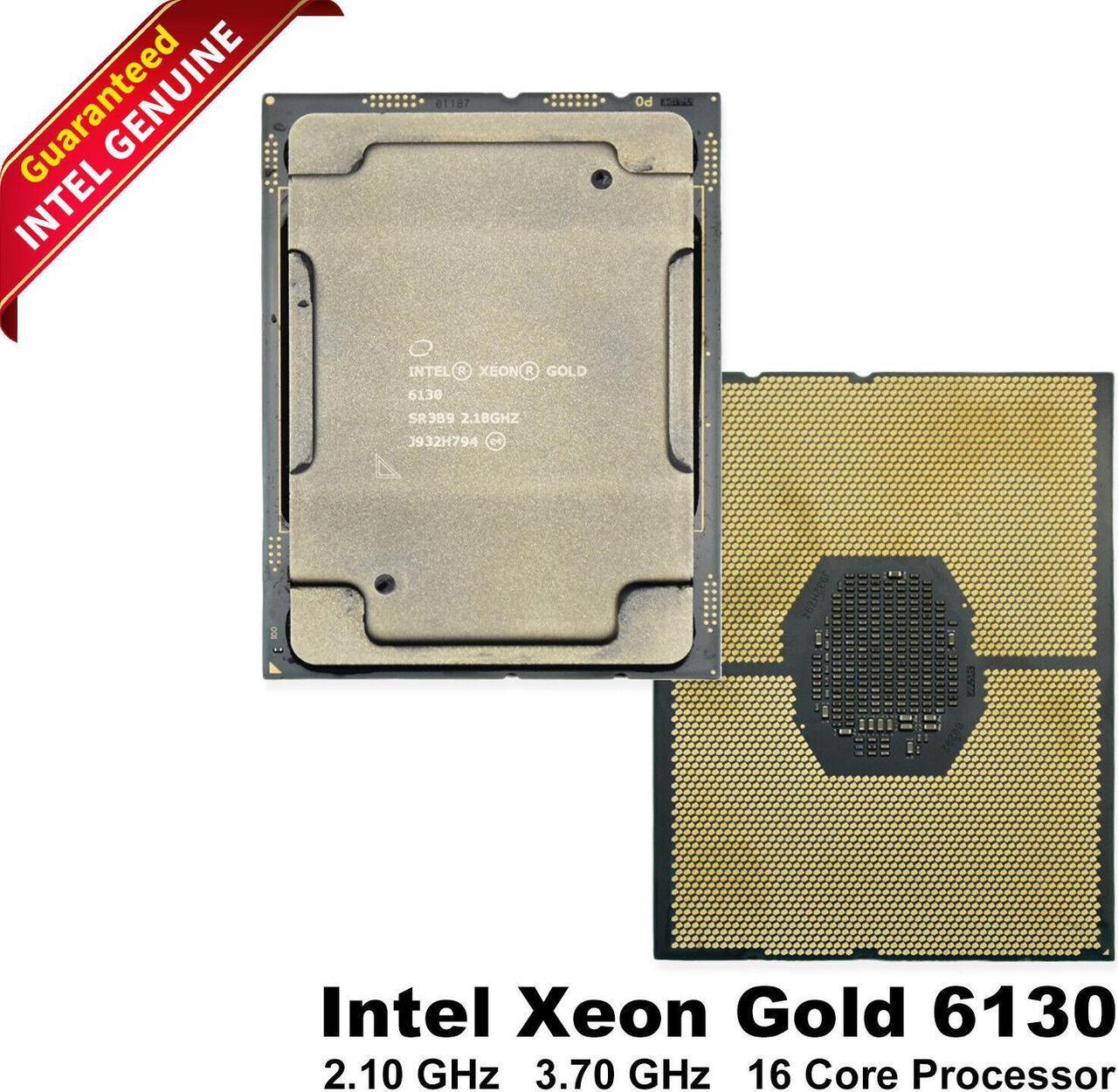 Main image of Intel Xeon Gold 6130 2.1GHz 16-Core CPU - 3.7GHz Turbo SR3B9 - High Performance