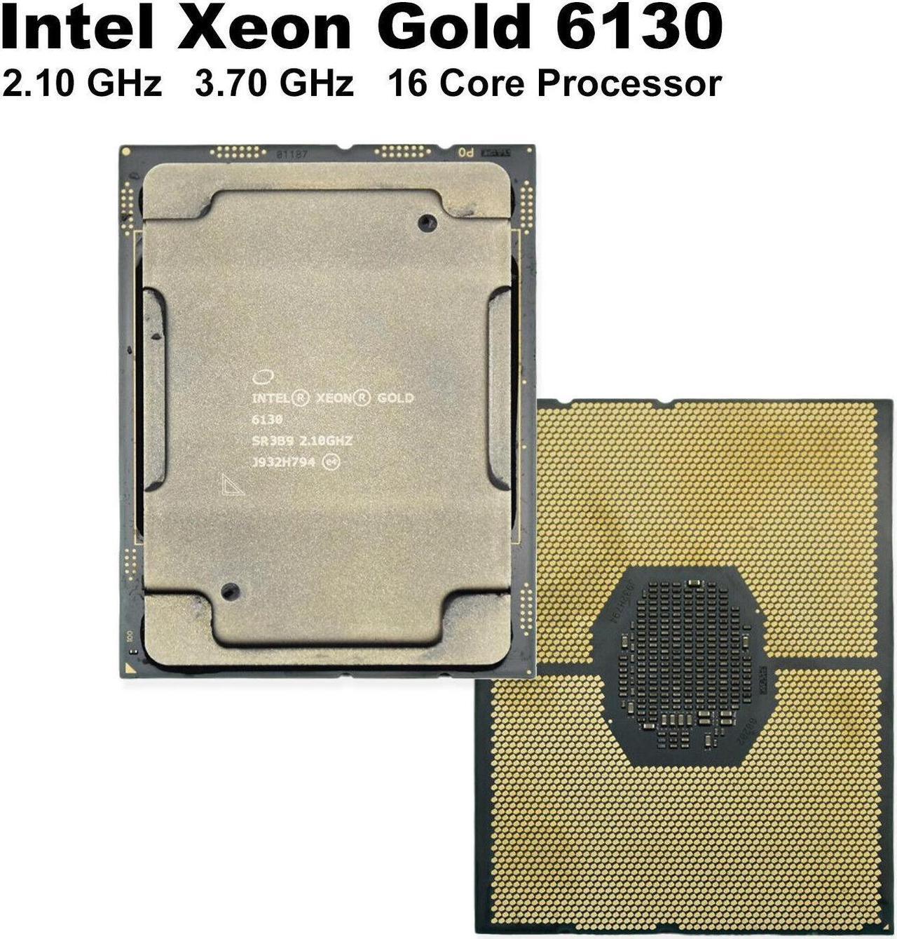Alt view image 2 of 4 - Intel Xeon Gold 6130 2.1GHz 16-Core CPU - 3.7GHz Turbo SR3B9 - High Performance