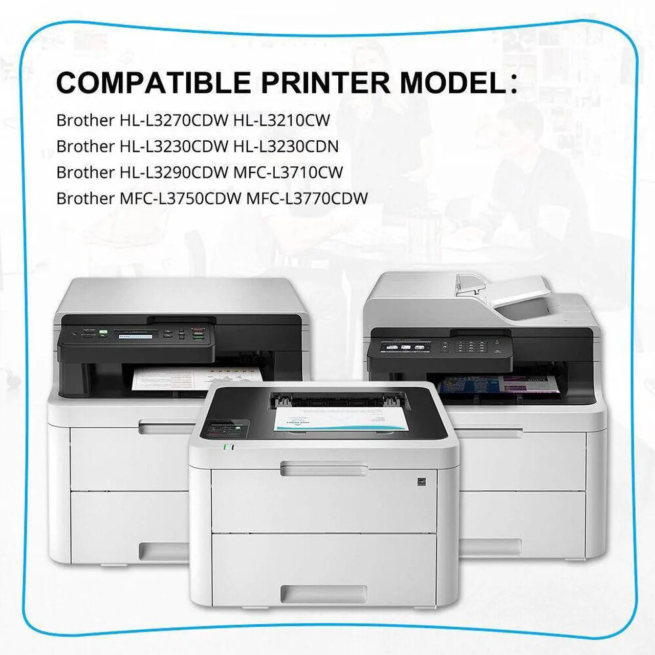 Alt view image 2 of 7 - 5PK Compatible for Brother TN227 Toner TN223 MFC-L3770CDW HL-L3270CDW HL-L3210CW - OEM