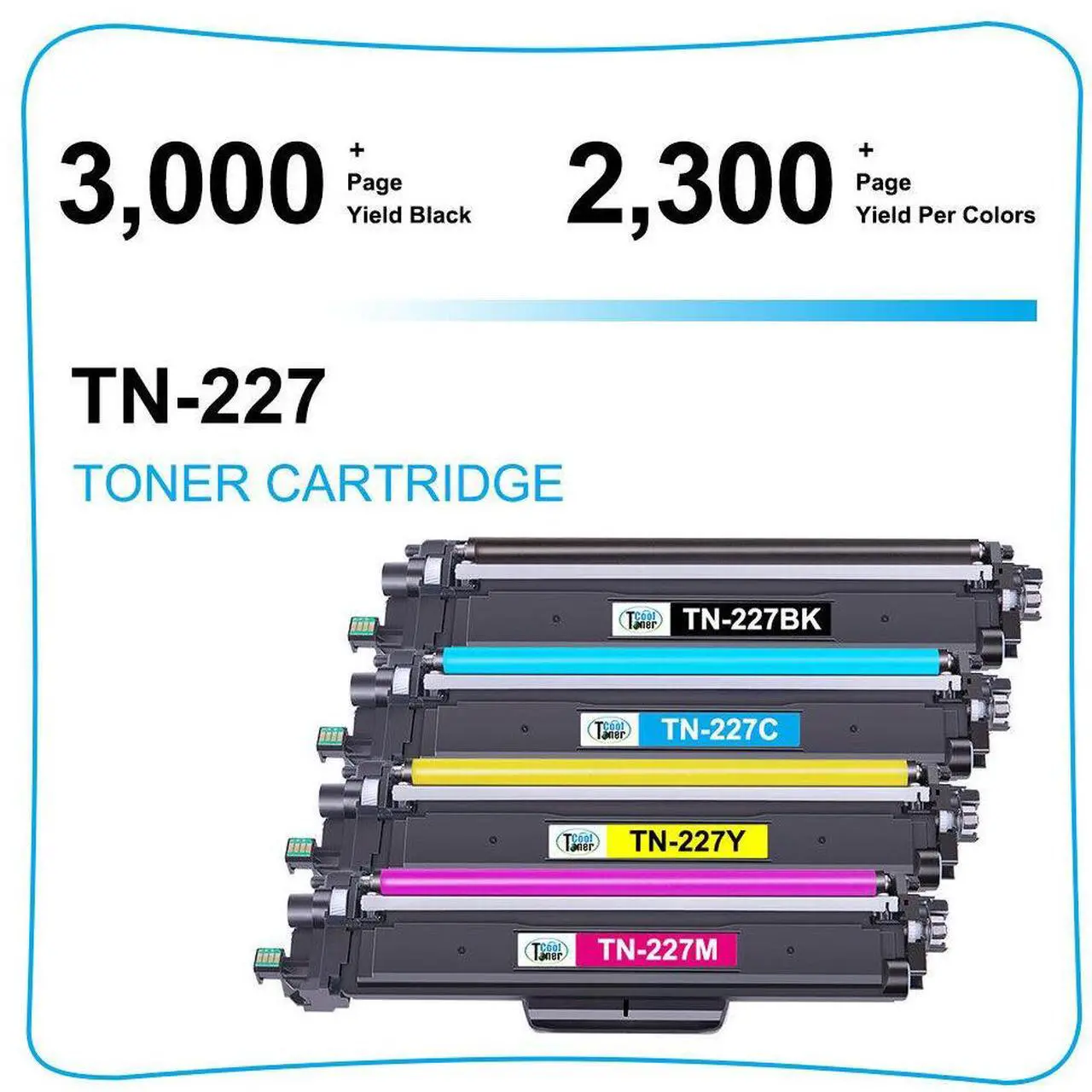 Alt view image 3 of 7 - 5PK Compatible for Brother TN227 Toner TN223 MFC-L3770CDW HL-L3270CDW HL-L3210CW - OEM