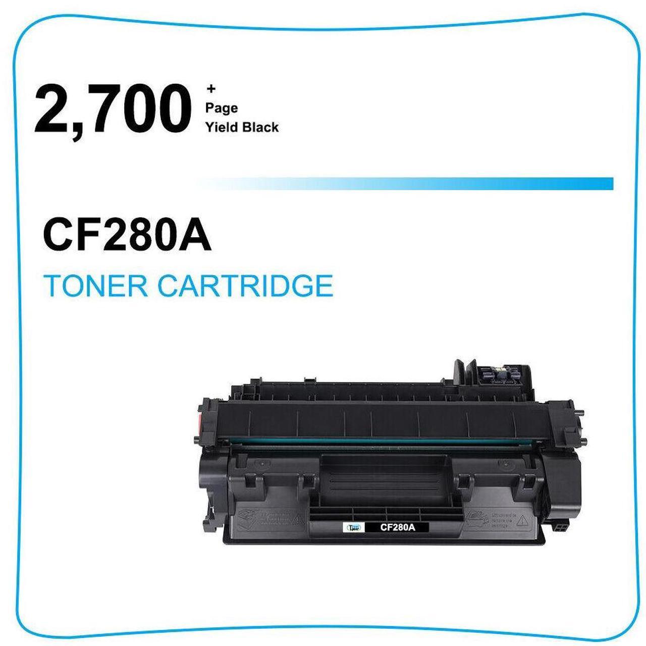 Alt view image 2 of 7 - 4 Pack CF280A Toner Cartridge for HP 80A LaserJet Pro 400 M401n M401dn M425dn - OEM