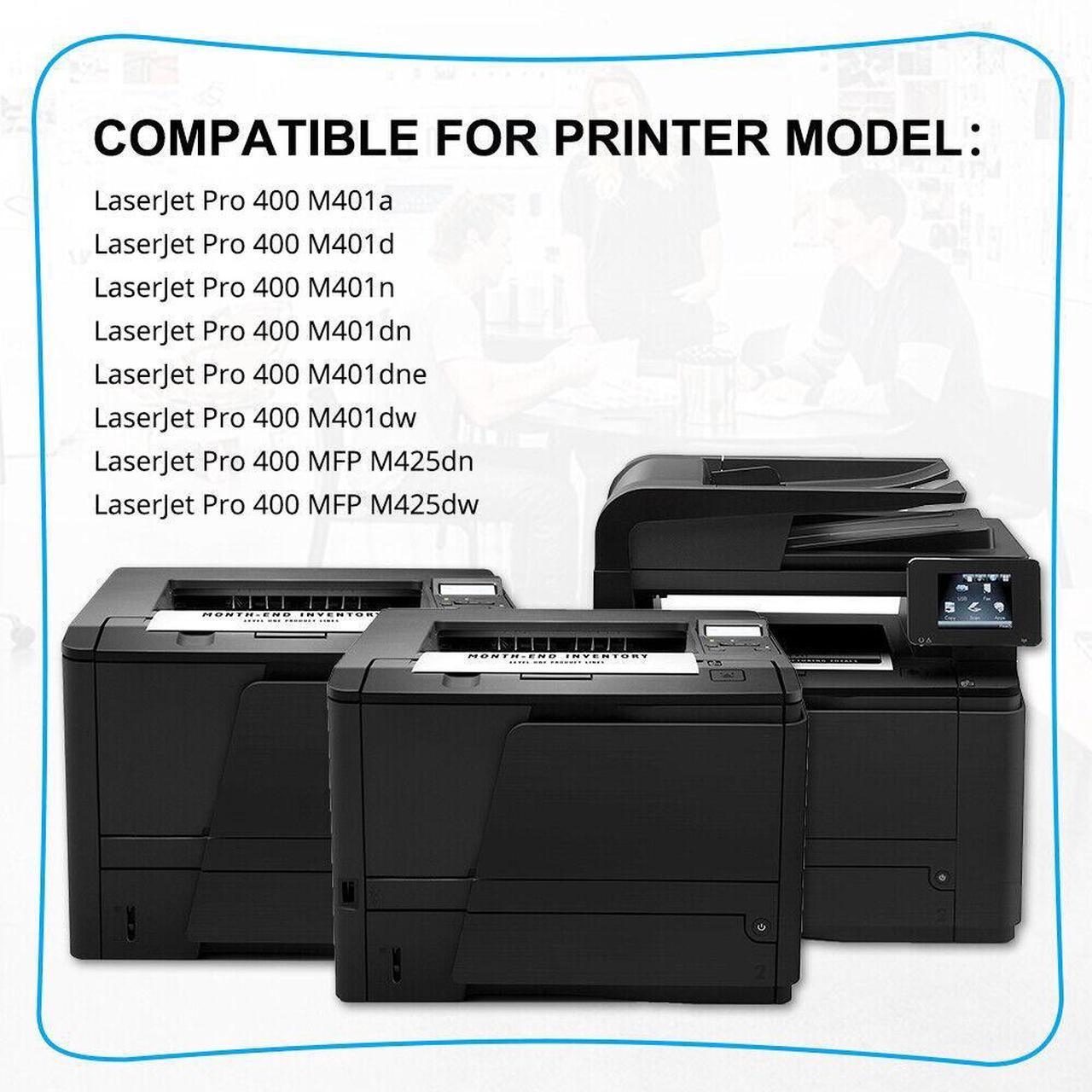 Alt view image 3 of 7 - 4 Pack CF280A Toner Cartridge for HP 80A LaserJet Pro 400 M401n M401dn M425dn - OEM