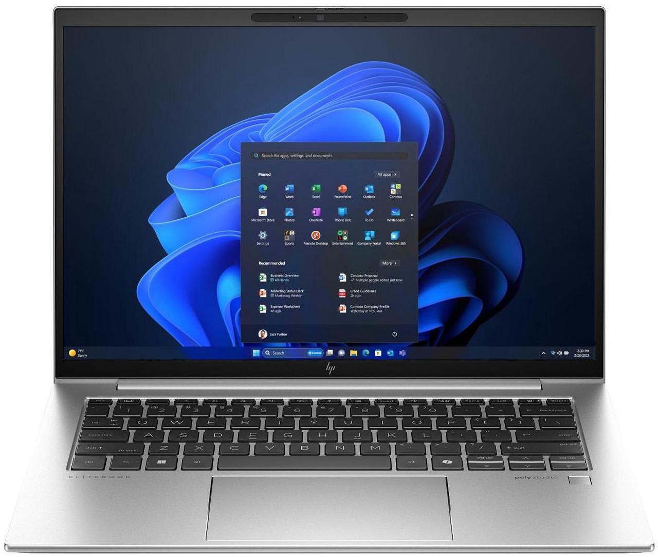 Main image of HP EliteBook Laptop Computer 14" WUXGA Intel Core Ultra 7 16 GB memory; 512 GB