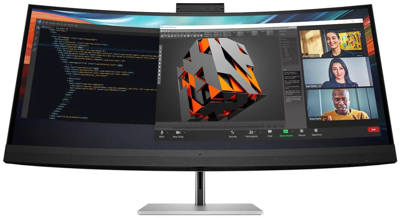 Alt view image 2 of 15 - HP Series 7 Pro 39.7 inch 5K2K Conferencing Monitor  - 740pm 39.7" WUHD (5120 x