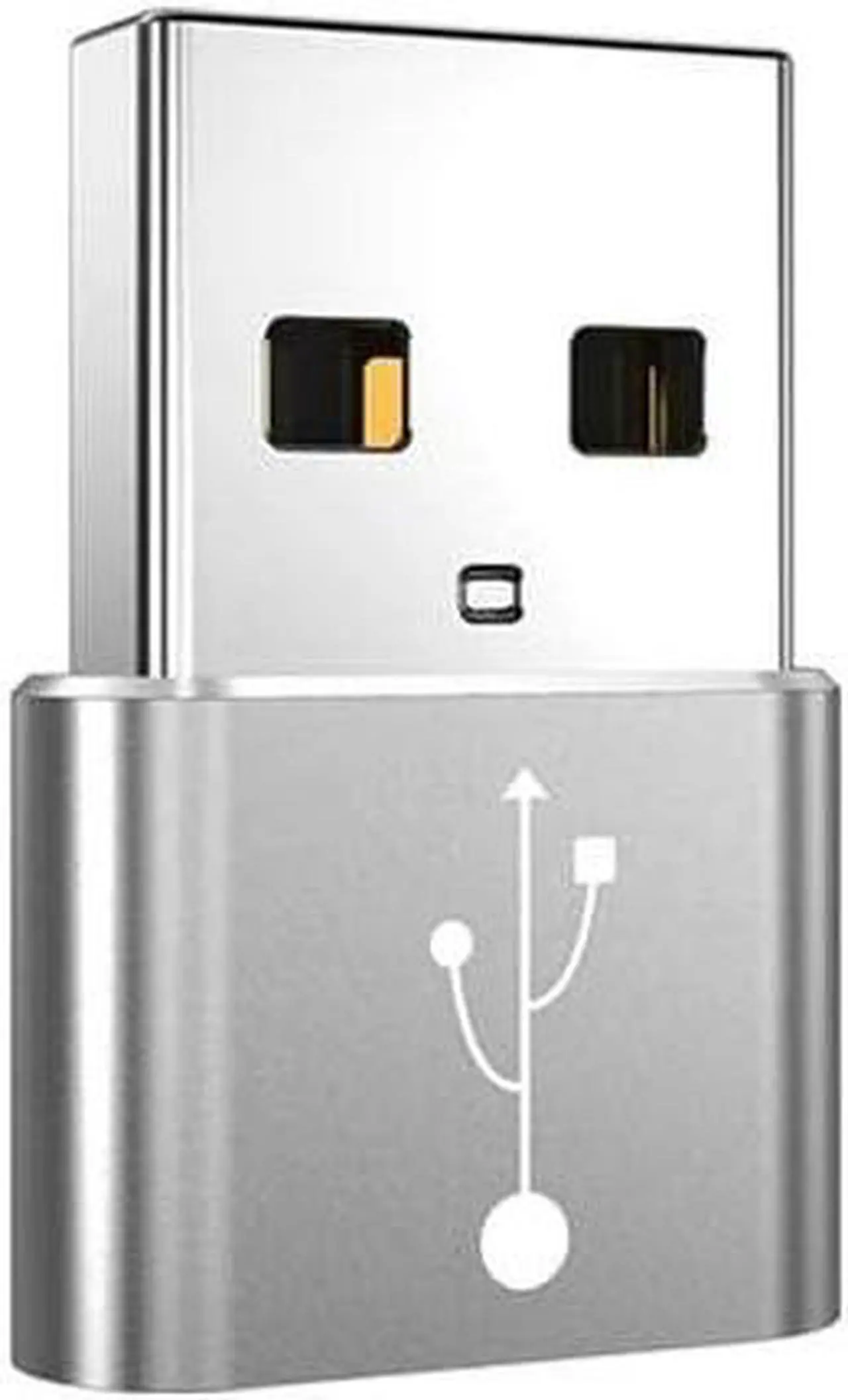 Alt view image 2 of 7 - Adapter Compatible with HyperX Cloud Stinger Core Wireless - USB-A to C PortChanger (5-Pack) USB Type-C OTG USB-A Convert Charging Data - Metallic Silver