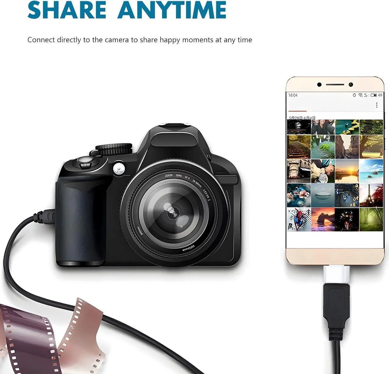 Alt view image 3 of 7 - 10 Pack USB to USB-C Adapter USB Type-C Male to USB A Female for USB Micro-B Devices Flash Drive Mouse Keyboard Game Controller