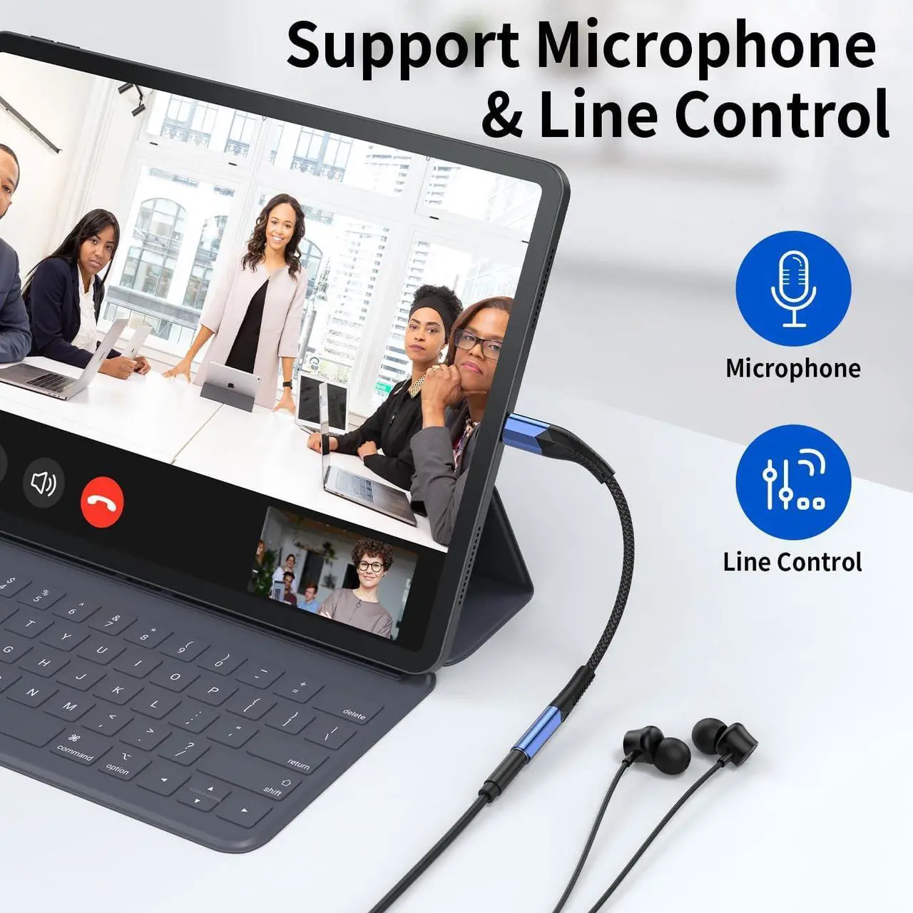 Alt view image 3 of 6 - USB C to 3.5mm Audio Adapter (2-Pack) Type C to Aux Headphone Jack Adapter Dongle Cable Cord Compatible with iPhone 15/15 Plus/15 Pro/15 Pro Max iPad Pro MacBook  Galaxy S24 S23 S22