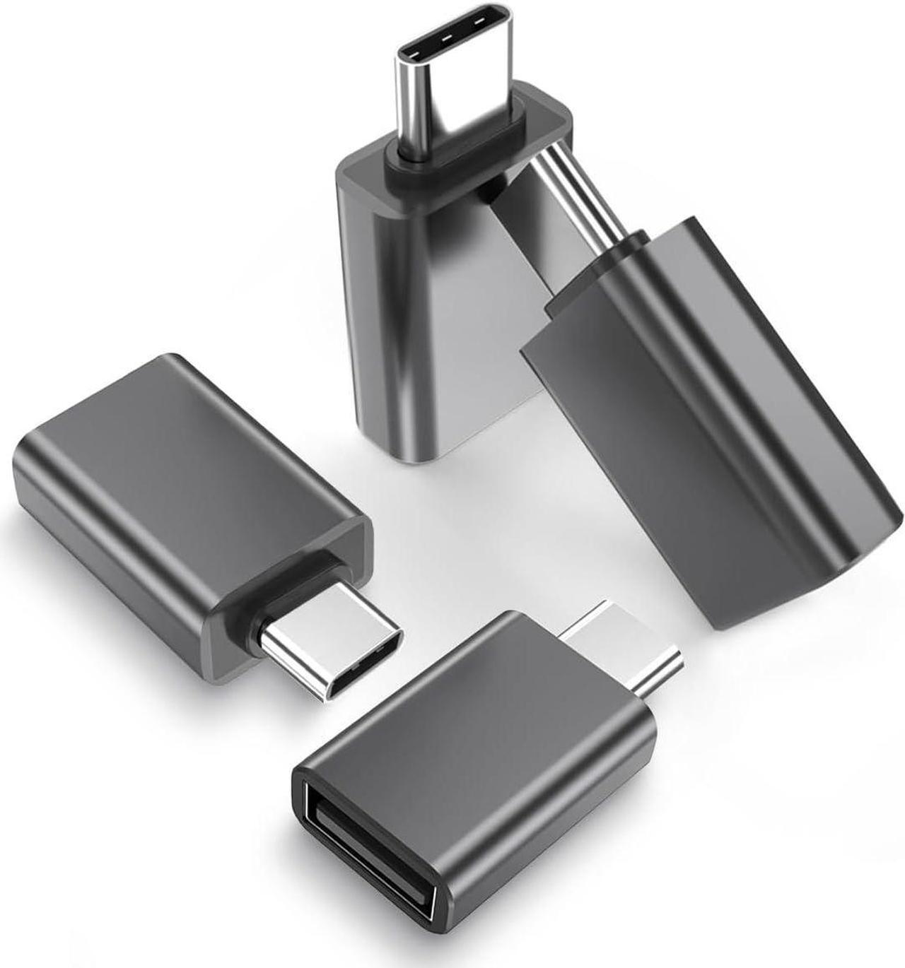 Main image of USB C to USB Adapter 4Pack USBC Male to USB 3.0 Female MacBook Pro Air Adapter Type C Thunderbolt 3 OTG Converter for Flash Thumb Drive iPad Mac Apple iPhone 16 15 Samsung S24 Laptop Tablets