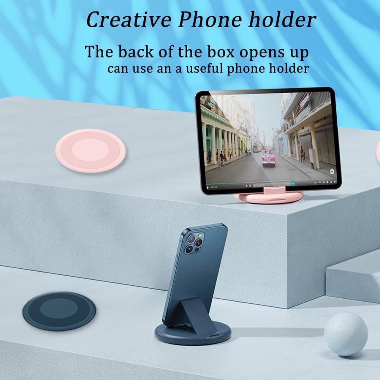 Alt view image 6 of 7 - Multi USB Charging Adapter Cable Kit USB C to iOS Device Adapter Box Conversion Set USB A & Type C to Male Micro/Type C/iOS Device Data Transfer Card Storage Tray Eject Pin Phone Holder (Blue)
