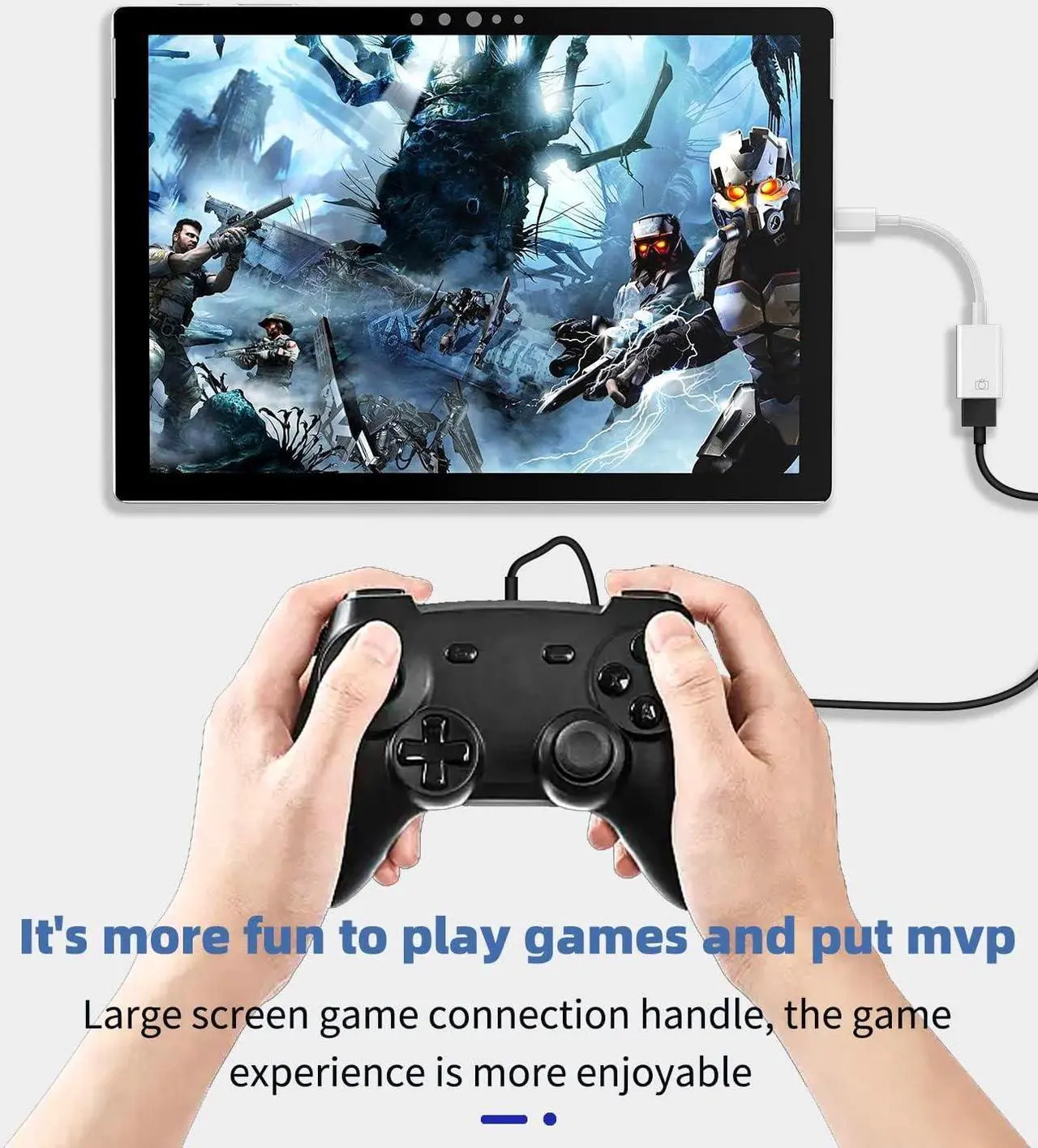 Alt view image 4 of 7 - USB-C to USB A Adapter 3.0 OTG Converter Accessories Type Thunderbolt Mouse Port Hub Cable Adaptador Compatible for Samsung for MacBook Pro for IPhone15 Pro Max Plus ipad 10Air4/5Mini6Pro