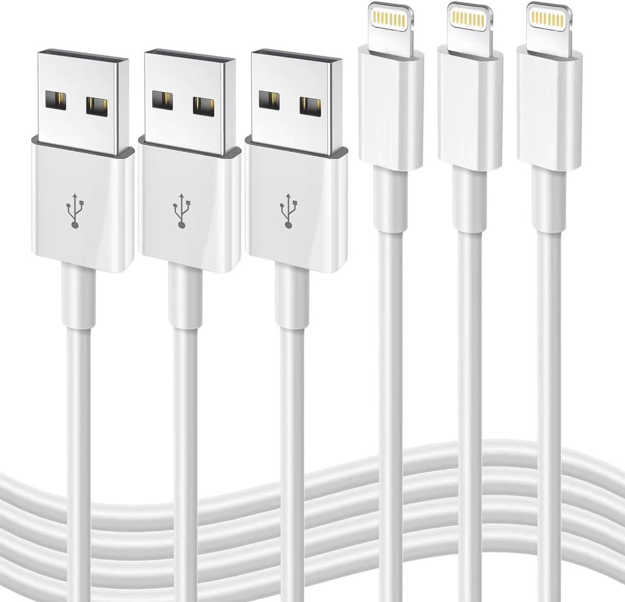 Main image of iPhone Fast Charging Cable [Apple MFi Certified] 3-Pack 3FT Lightning to USB Cable iPhone Charger Cord Compatible with iPhone 14 13 12 11 Pro Max XR XS X 8 7 6 Plus SE iPad and More 3FT