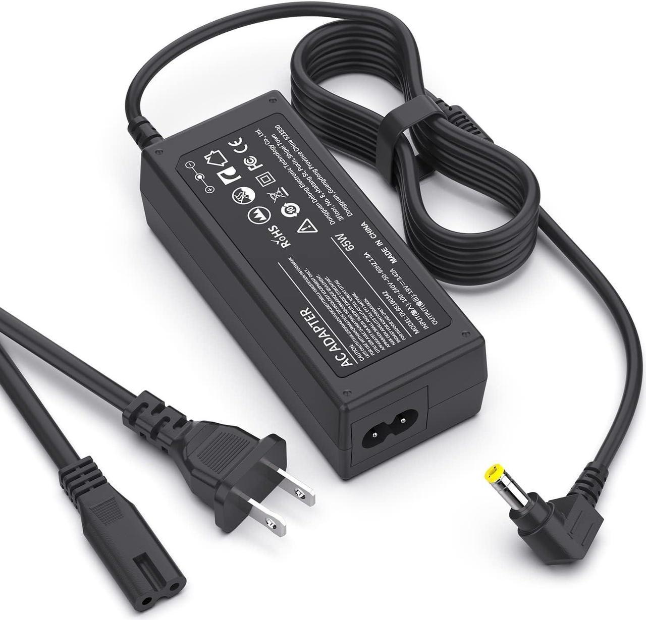 65W Laptop Adapter Power Charger for Toshiba Satellite C55 C655 C850 C50 L755 C855 L655 L745 P50 C855D C55D S55;Portege Z30 Z930 Z830;Satellite Radius 11 14 15 PA3917U-1ACA Power Supply Cord