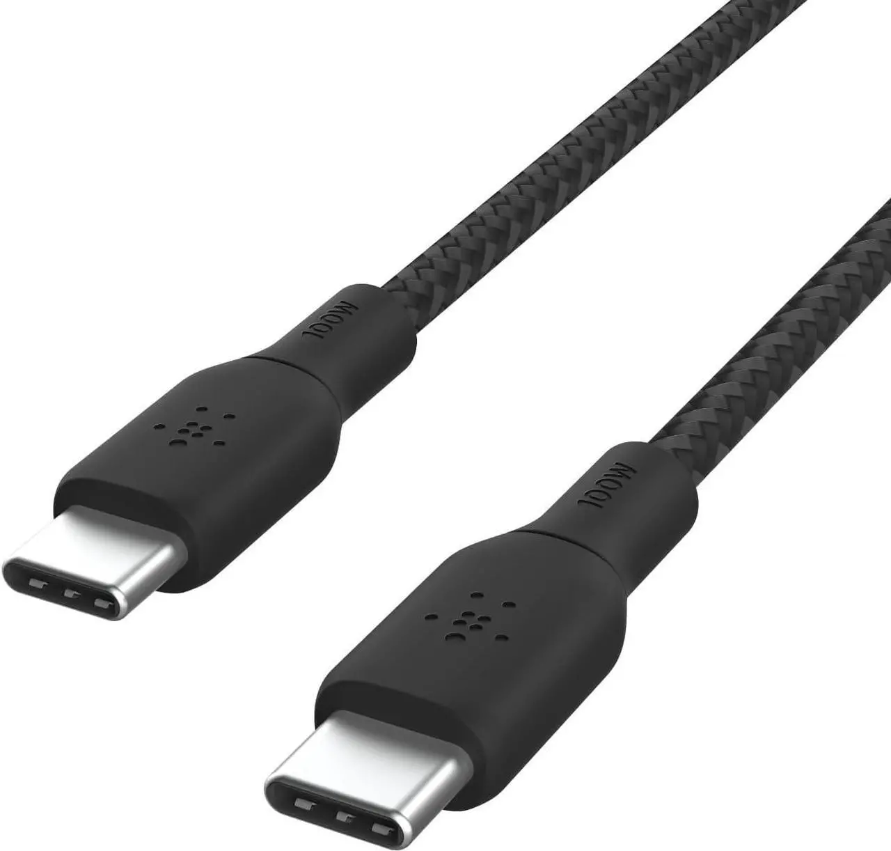 Main image of USB-C to USB-C Cable BoostCharge Braided Power Cable (2M 6.6ft) Fast Charging Cable w/ 100W Power Delivery USB-IF Certified for iPhone 16 MacBook Chromebook  Galaxy & More - Black