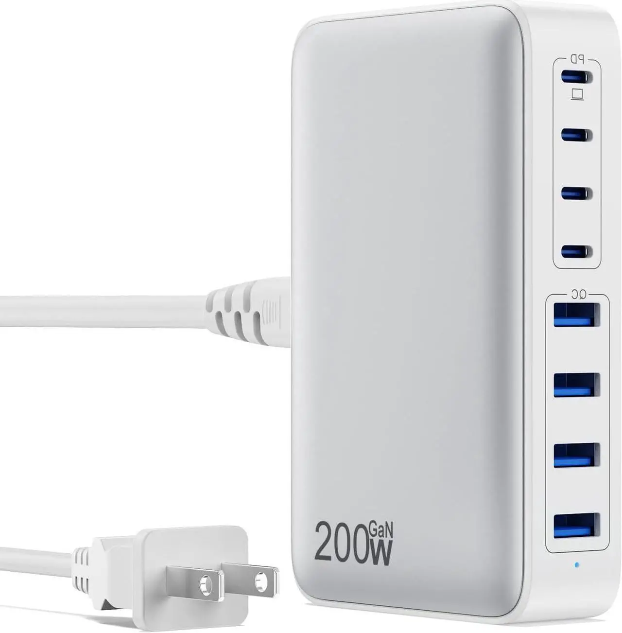 Main image of USB C Charger Block 100W 4 Port GaN Charger USB C Fast Charging Station Foldable Compact Wall Charger Power Adapter for MacBook Pro/Air  XPS iPad Pro iPhone 16/15 Galaxy S24 and More