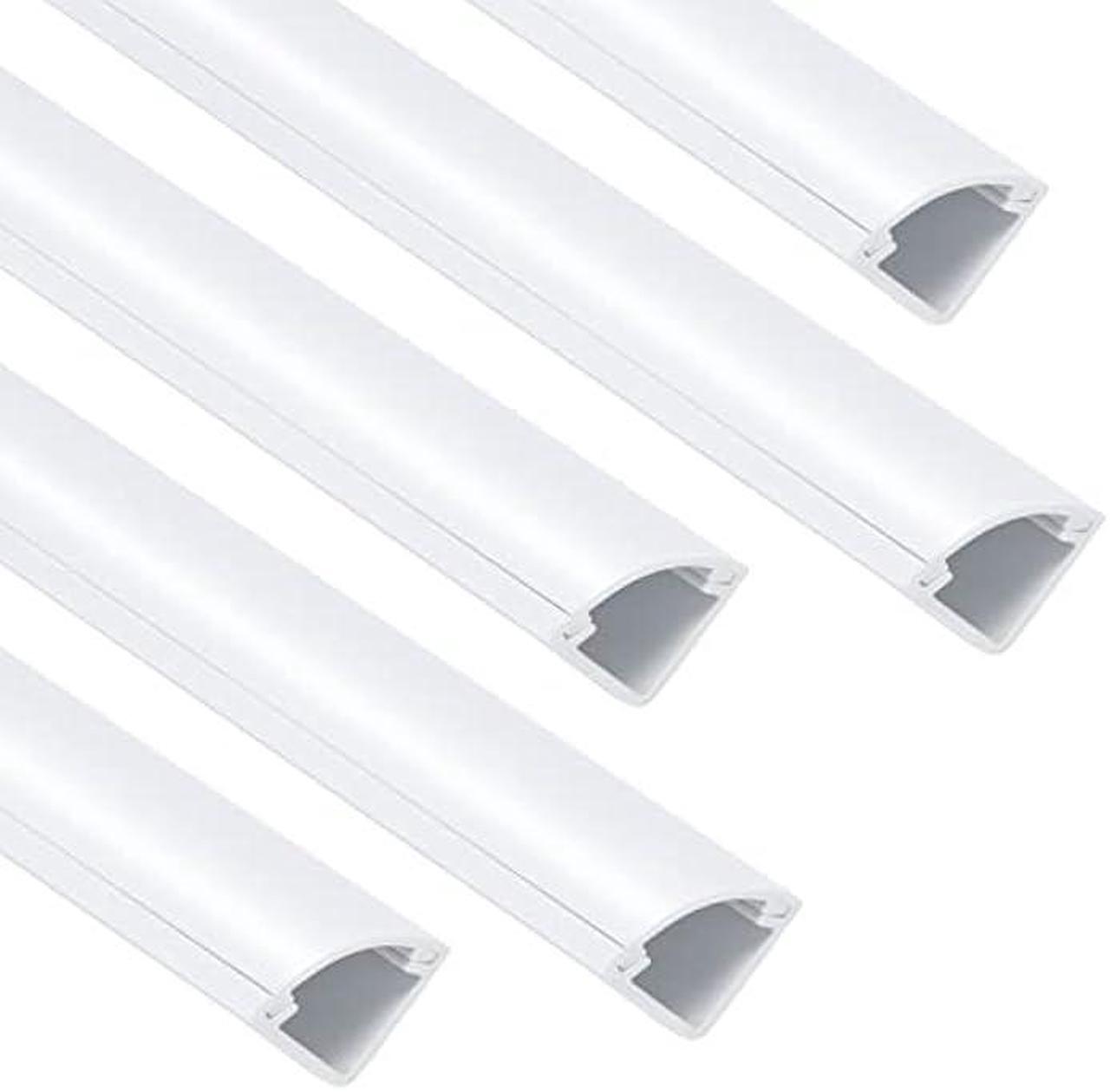 Main image of 85in Corner Cable Concealer, Corner Cord Hider for One Cord, Wire Covers for Cords, Paintable Corner Cord Cover, Cable Management Channel Cable Raceway for Wall, Floor Baseboard, Ceiling -5 X L17in
