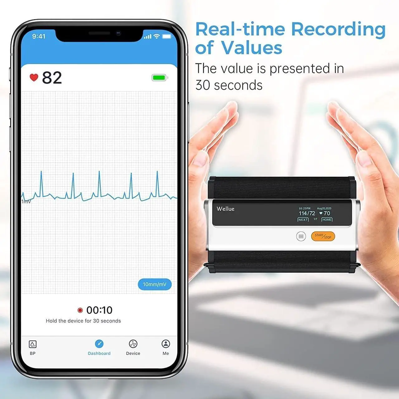 Alt view image 3 of 7 - Bluetooth Blood Pressure Monitor for Home Use, Upper Arm Blood Pressure Machine with Cuff Size 8.6"-16.5", Portable Digital BP Monitor with Free APP for iOS & Android, Reports Shareable