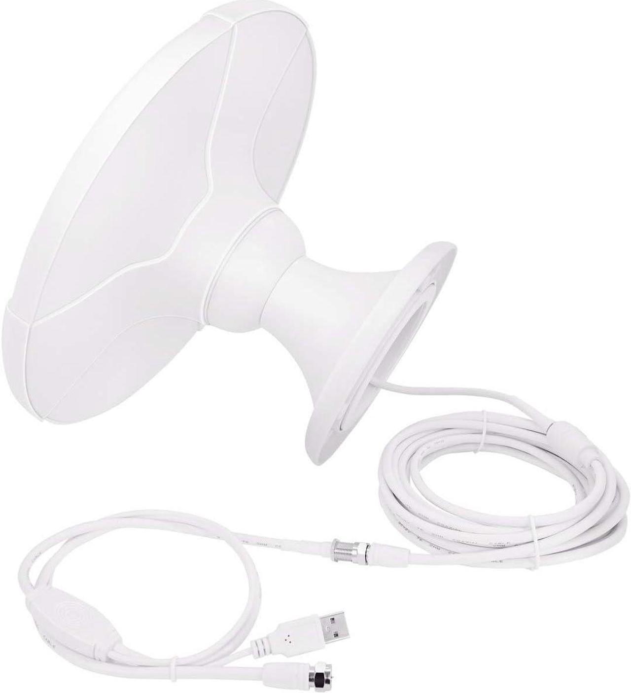 Alt view image 2 of 7 - RV TV Antenna Outdoor Digital HDTV Antenna, Amplifier Signal Booster 16ft Coaxial Cable - for Camper, RV Trailer Truck Caravan Boat