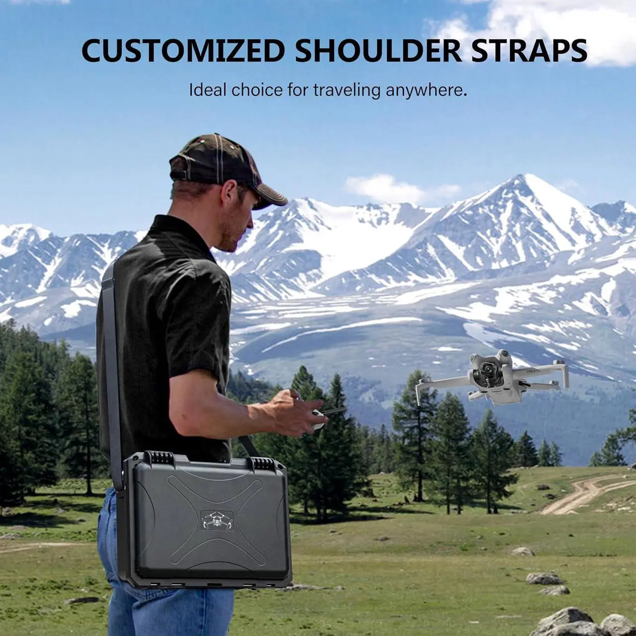 Alt view image 6 of 7 - Mini 4 Pro Waterproof Hard Case - Secure Carrying Bag for DJI Mini 4 Pro Fly More Combo Drone Accessories - Sturdy and Water-Resistant Storage for DJI RC 2/RC-N2