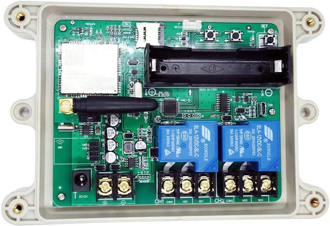 Alt view image 3 of 7 - KT-G3-A USA 4G GSM AUTO Relay Switch 12V Solenoid Remote Control Box Wireless Gate Opener 2CH Output HOG Trap Aircraft Pre-Heater System 30A Relay Contact(for AT&T and T-Mobile Volte 2022 New)