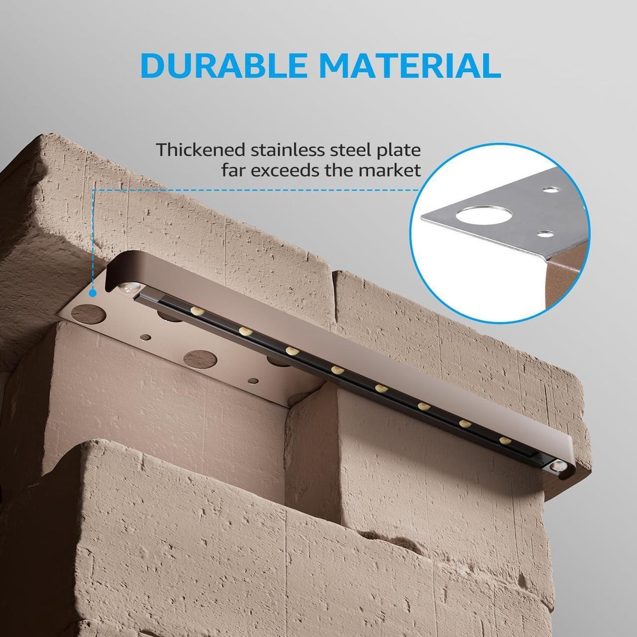 Alt view image 4 of 7 - 8-Pack Classic Series 12 Inch LED Retaining Wall Lights, Hardscape Lighting Low Voltage, Voltage Landscape 12V Paver 3W Outdoor Step 2700K Soft White, ETL