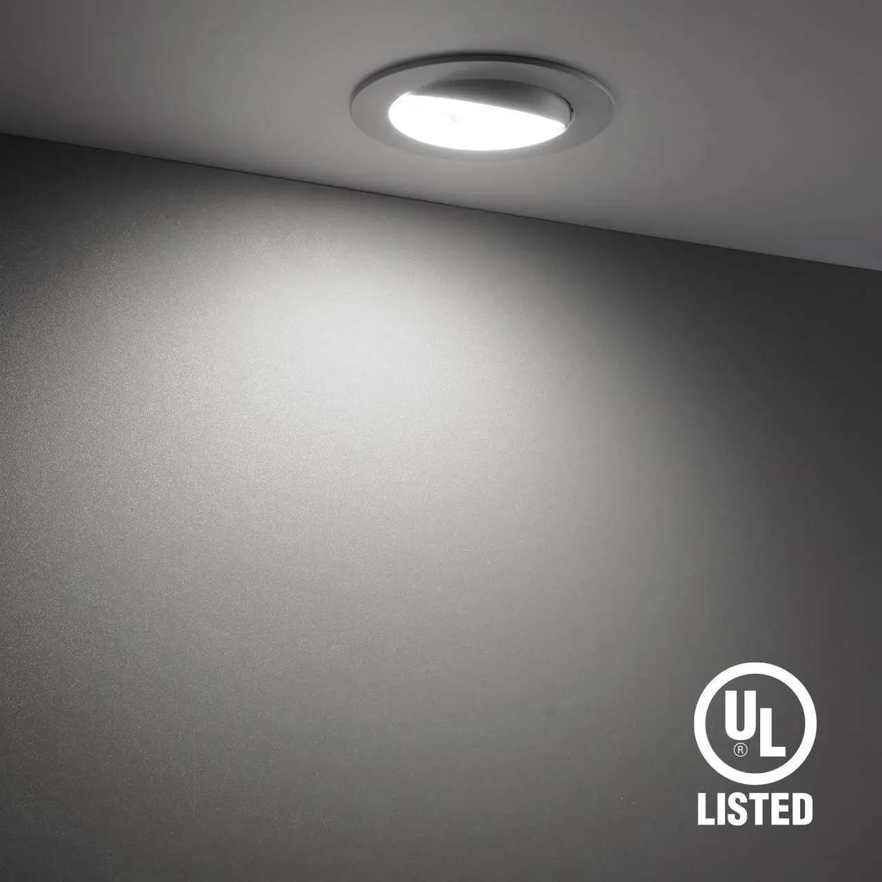 Alt view image 5 of 7 - 4 Inch 5000K Retrofit LED Gimbal Recessed Light, Dimmable LED Recessed Downlight, CRI90+, 10W Swivel Directional Recessed Lighting, Adjustable Recessed Can Light, ETL Listed, Pack of 4