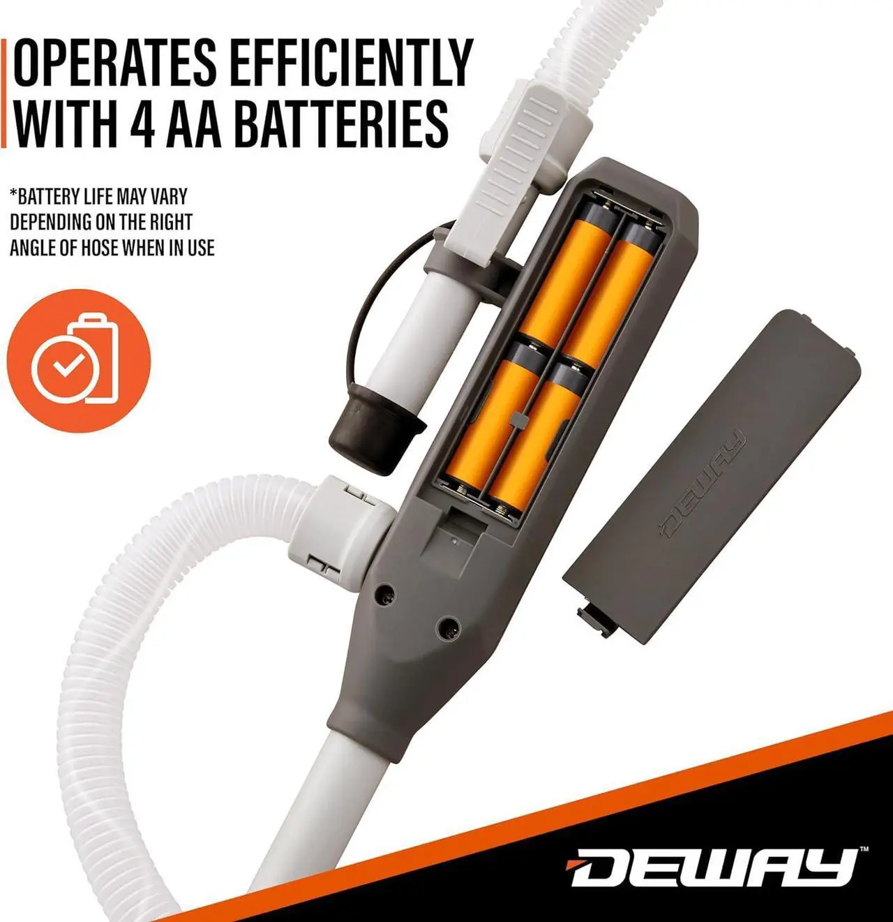 Alt view image 7 of 7 - Battery-Powered Stick Fuel Transfer Pump with Auto-Stop Nozzle and Beep Function, Fast 3.2GPM Flow Rate & 51 Clear Hose | Fits Most Gas Cans for Pumping Gasoline, Diesel & Non-Potable Water