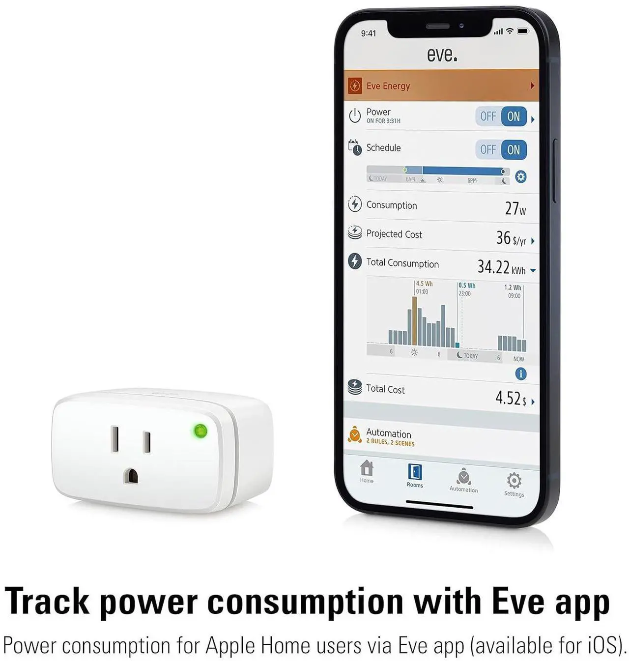Alt view image 6 of 7 - 2 Pack  Smart Plug, App and Voice Control, 100% Privacy, Matter Over Thread, Works with  Home, Alexa, Google Home, SmartThings, requires Thread Border Router