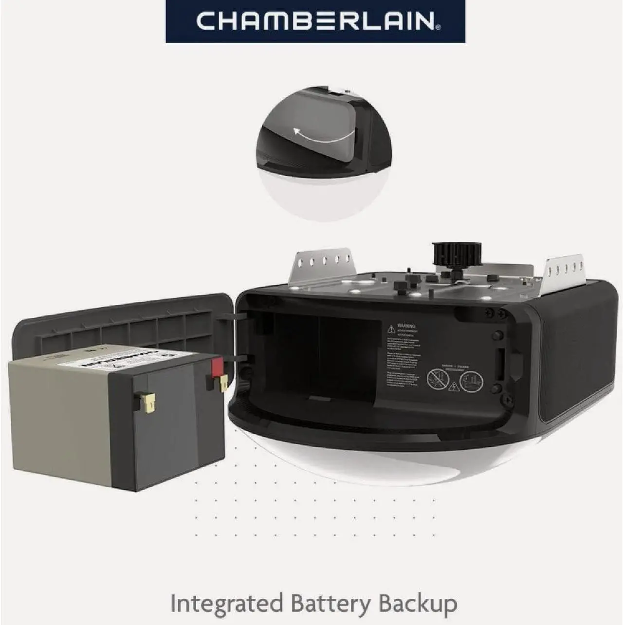 Alt view image 4 of 6 - B6753T Smart Garage Door Opener, Video Streaming & Advanced Corner LED Lighting-myQ Smartphone Controlled-Ultra Quiet, Strong Belt Drive & MAX Lifting Power