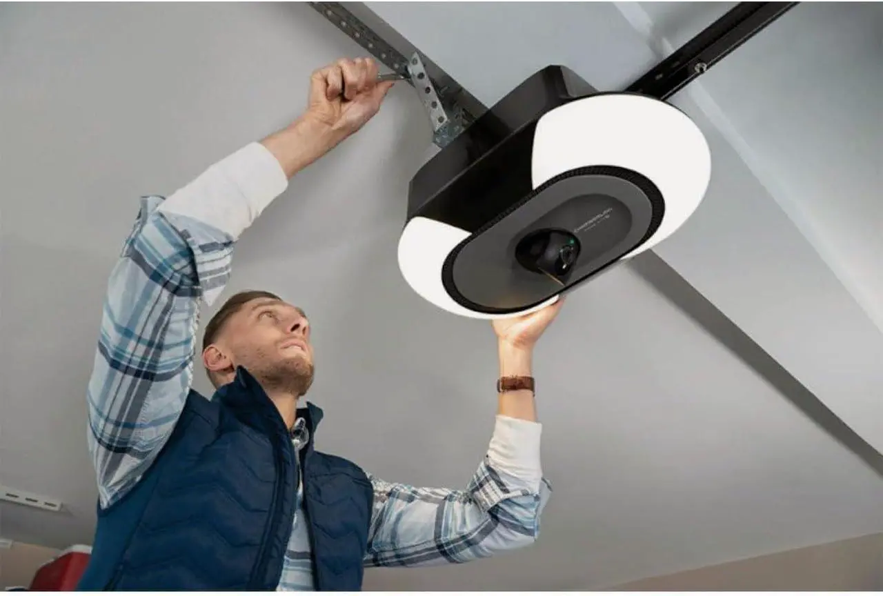 Alt view image 5 of 6 - B6753T Smart Garage Door Opener, Video Streaming & Advanced Corner LED Lighting-myQ Smartphone Controlled-Ultra Quiet, Strong Belt Drive & MAX Lifting Power