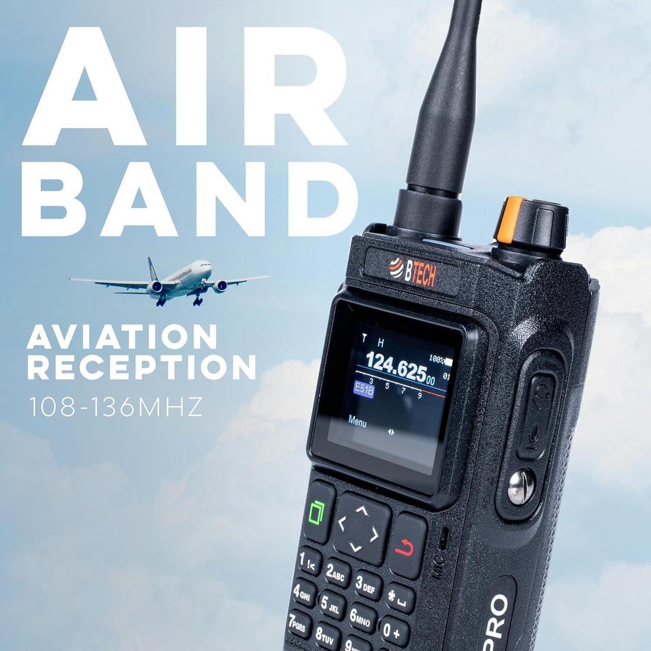 Alt view image 4 of 7 - UV-PRO IP67 Dual Band VHF/UHF Two-Way Radio - APRS, Bluetooth, GPS, Text Messaging, Aviation Band Scanner, NOAA Weather Alerts, USB-C Rechargeable Battery
