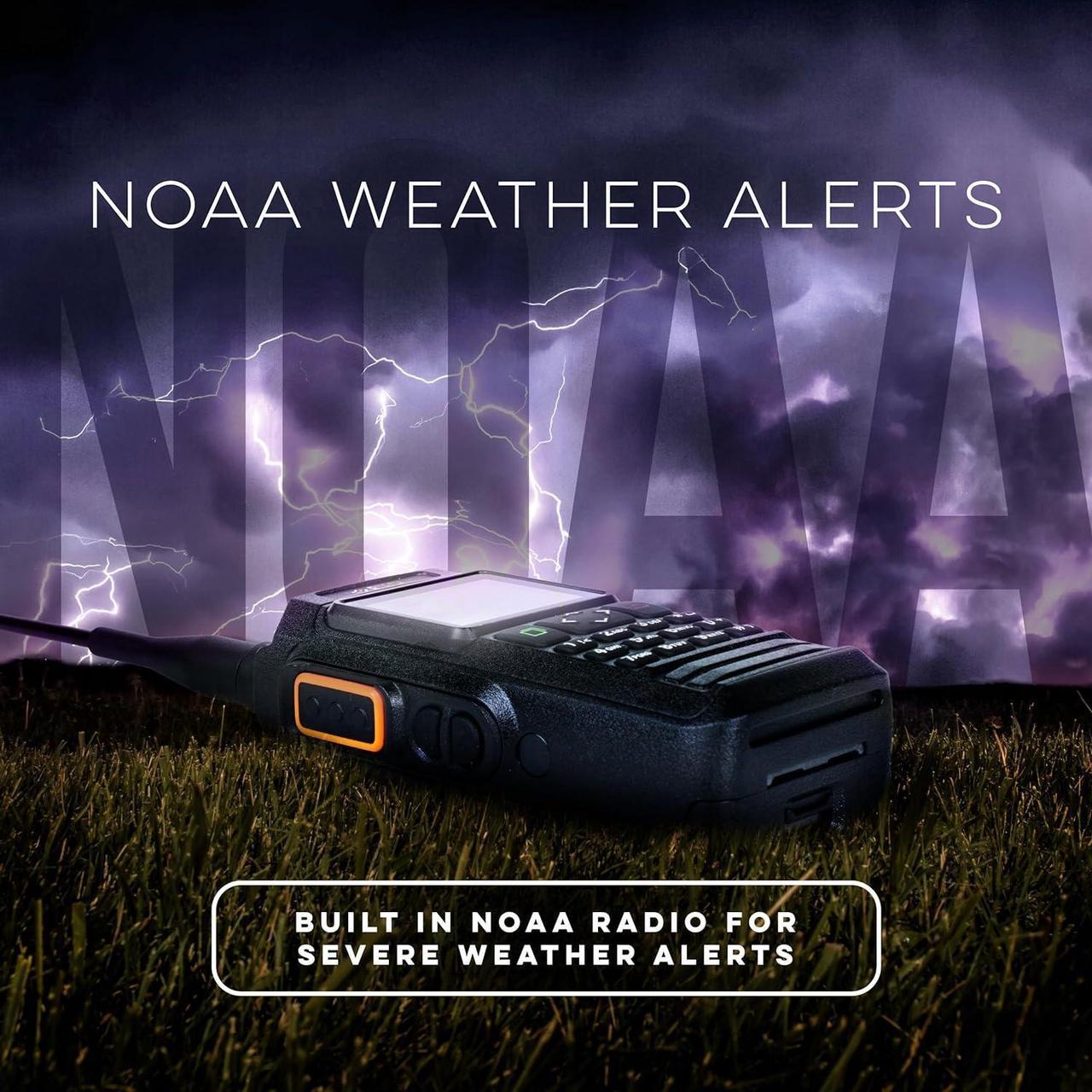 Alt view image 5 of 7 - UV-PRO IP67 Dual Band VHF/UHF Two-Way Radio - APRS, Bluetooth, GPS, Text Messaging, Aviation Band Scanner, NOAA Weather Alerts, USB-C Rechargeable Battery