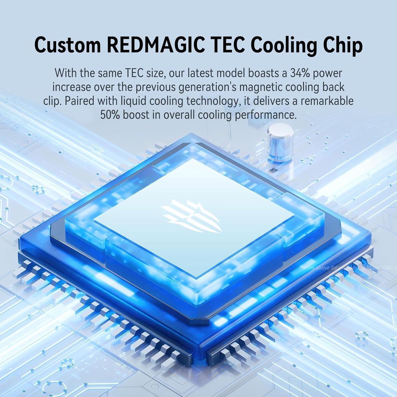 Alt view image 3 of 7 - RedMagic Magnetic Cell Phone Cooler 5 Pro with Clip, Cellphone Radiator Fan for Phone with RGB LED Semiconductor Heatsink Cooling 36W Mobile Phone Cooling Fan for Phone Gaming, Live Streaming