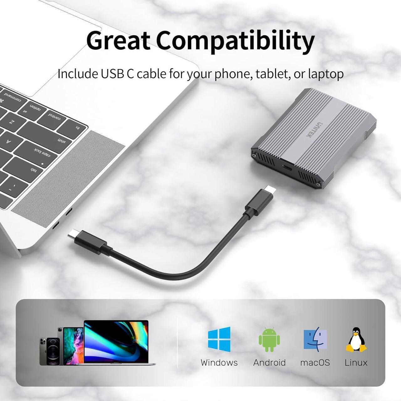 Alt view image 4 of 7 - Type B and SD4.0 UHS-II Dual-Slot Memory Card Reader, 10Gbps USB 3.2 Gen 2, CF Express Reader for CFexpress Type B/SD/SDHC/SDXC/SDUC, Plug and Play, Compatible with Windows/Mac/Linux/Android