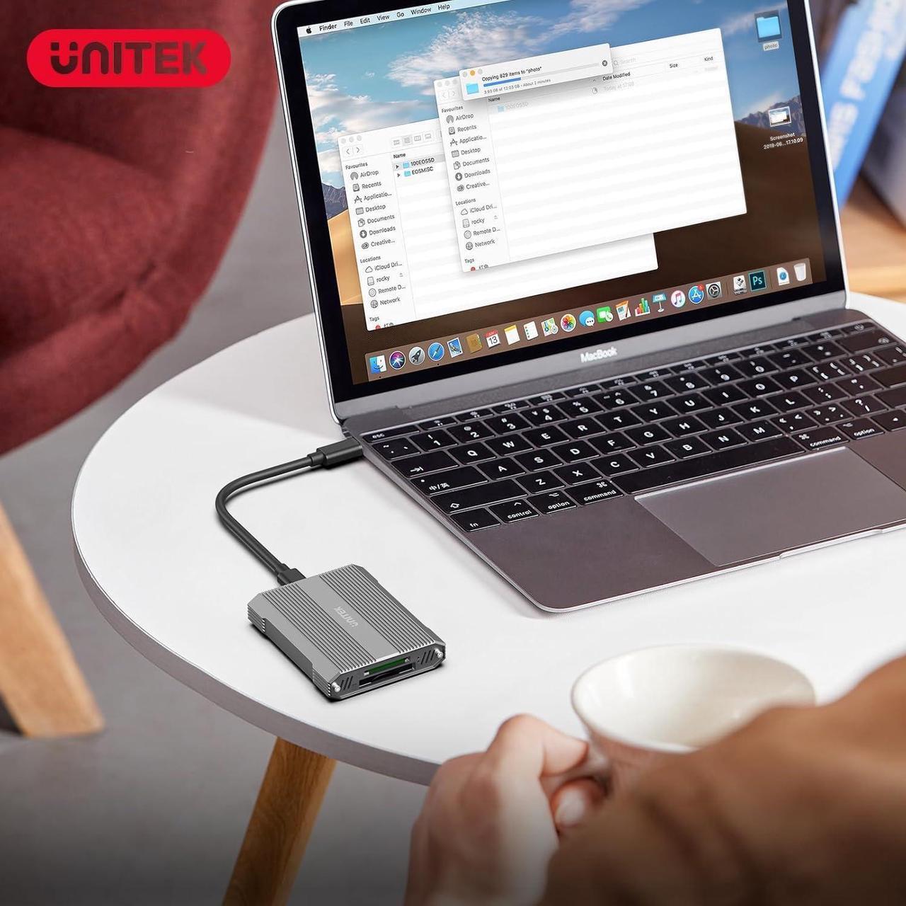Alt view image 6 of 7 - Type B and SD4.0 UHS-II Dual-Slot Memory Card Reader, 10Gbps USB 3.2 Gen 2, CF Express Reader for CFexpress Type B/SD/SDHC/SDXC/SDUC, Plug and Play, Compatible with Windows/Mac/Linux/Android
