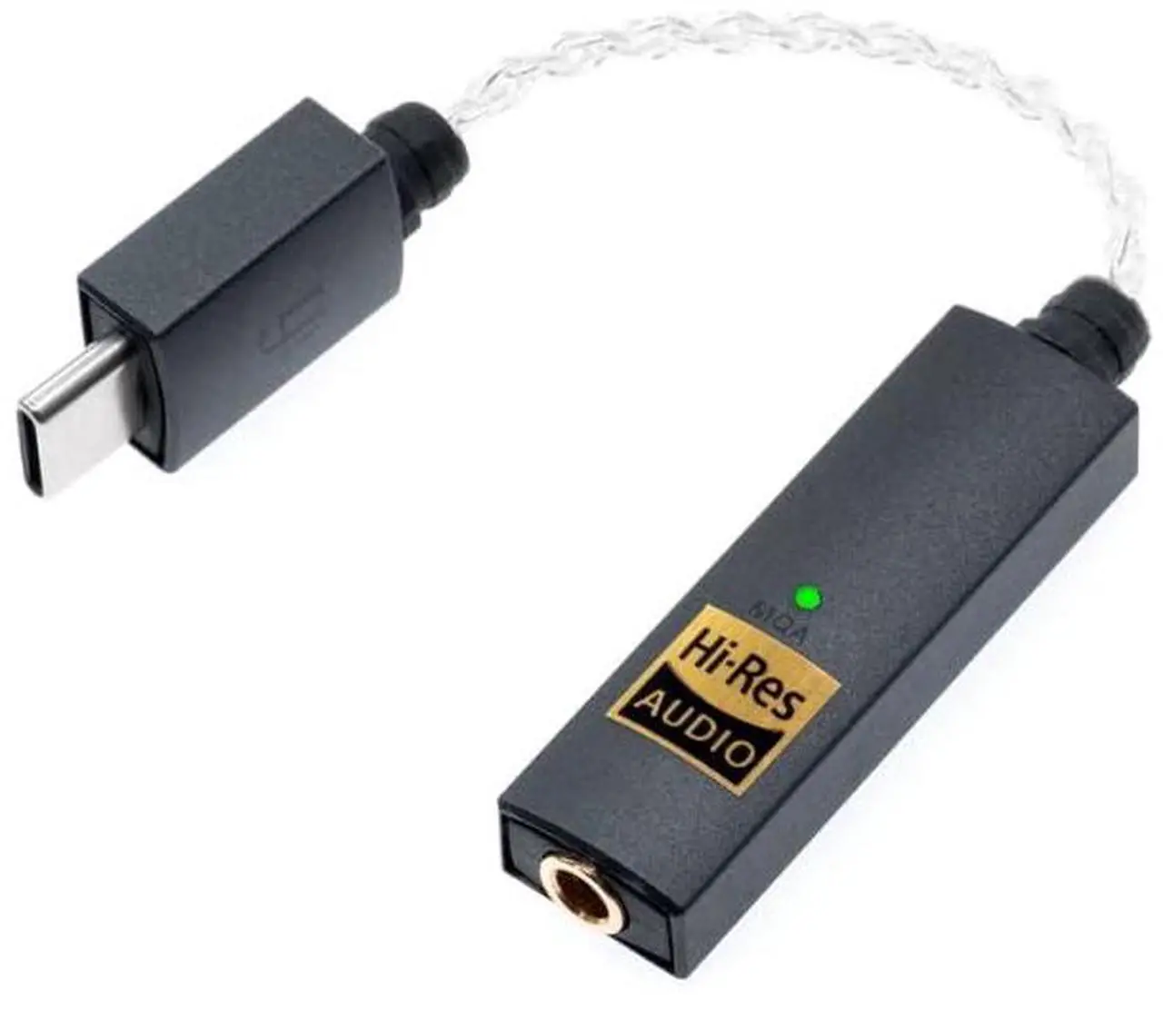Main image of Portable DAC & Headphone Amplifier - USB-C to 3.5mm Adapter - Improve Sound from Any Device - Gold-Plated 3.5mm Headphone Socket  Supports Hi-Resolution 32-bit/384kHz/DSD256/MQA